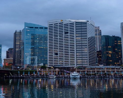 Sydney harbour view with contemporary architecture